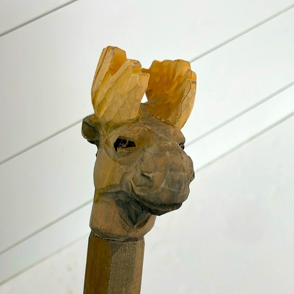 Hand Carved Wooden Walking Stick - Picture 8 of 16